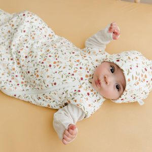 Gigoteuse en bambou matelassée - Floral