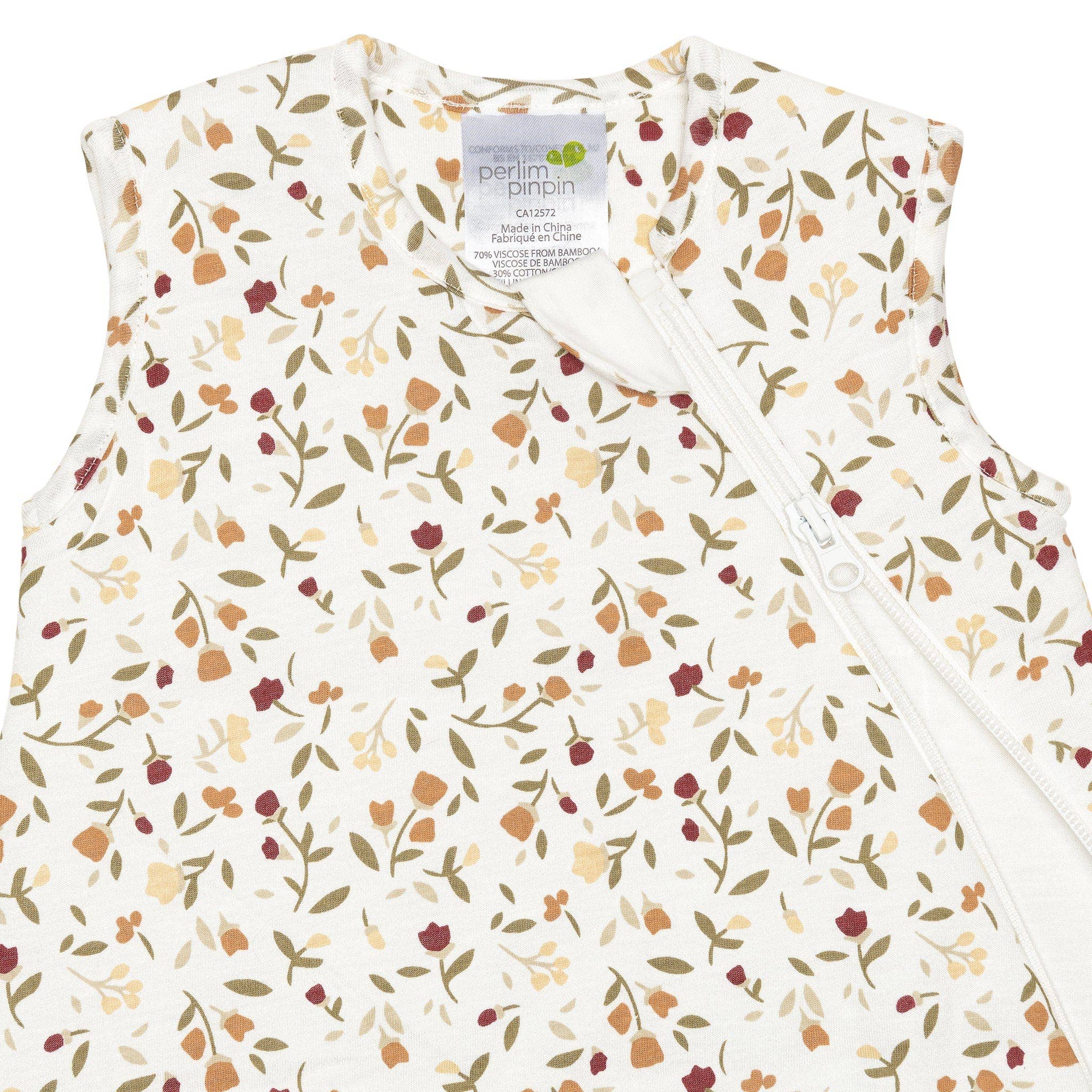 Gigoteuse en bambou matelassée - Floral – Image 3