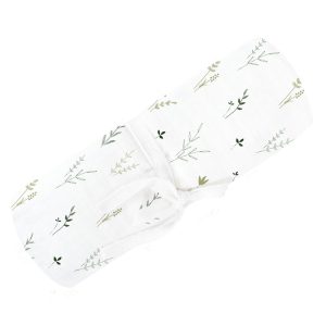 Mousseline de coton - Feuilles