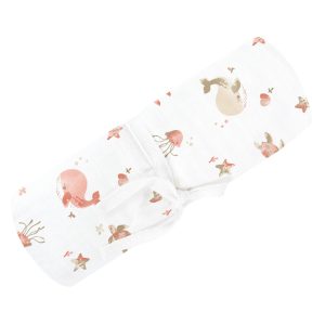 Mousseline de coton - Baleines