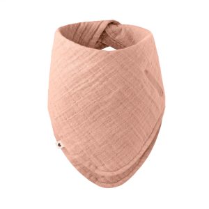 Bavoir doublée - Rose uni