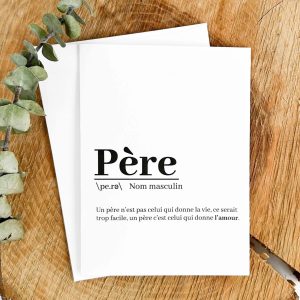 Carte de fête des pères : Définition